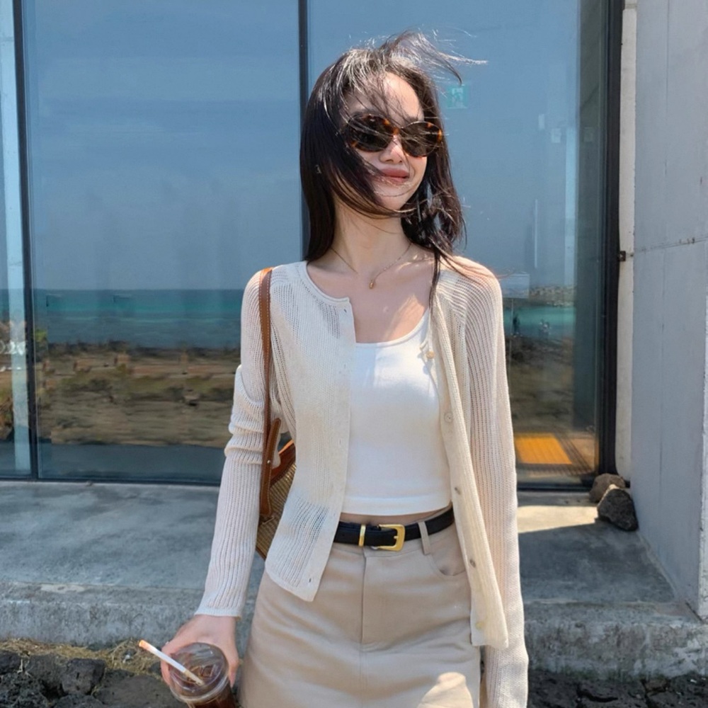 Cotton Nude Cardigan